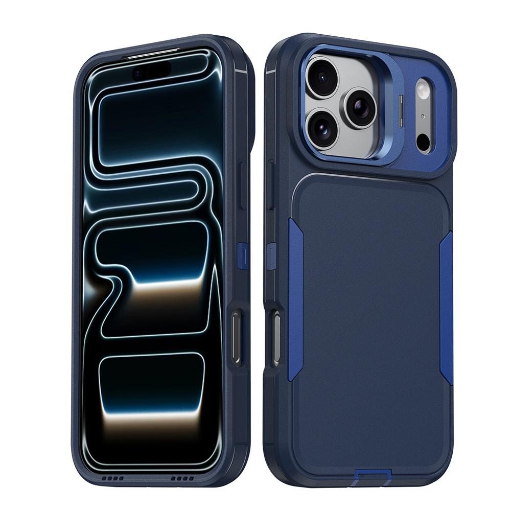 Чехол для телефона OTT-BOX "Тяжелая броня" для iPhone 17 Pro Max Air 17E 16 15 14 13 PC+TPU Металлическая подставка-кикстенд для камеры Ударопрочный защитный чехол