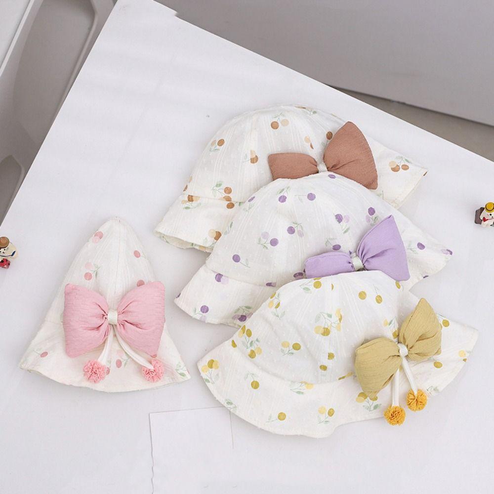 Kawaii Children Sun Hat UV Protection Kids Bucket Hat Sunscreen Baby Fishermen Hat  Boys/girls