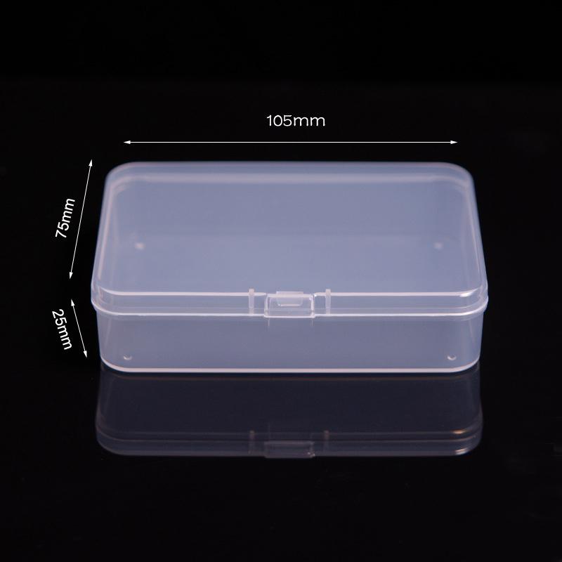 Mini Boxes Rectangle Plastic Card Storage Box Practical Transparent Toolbox Bead Jewelry Case Display Organizer Container