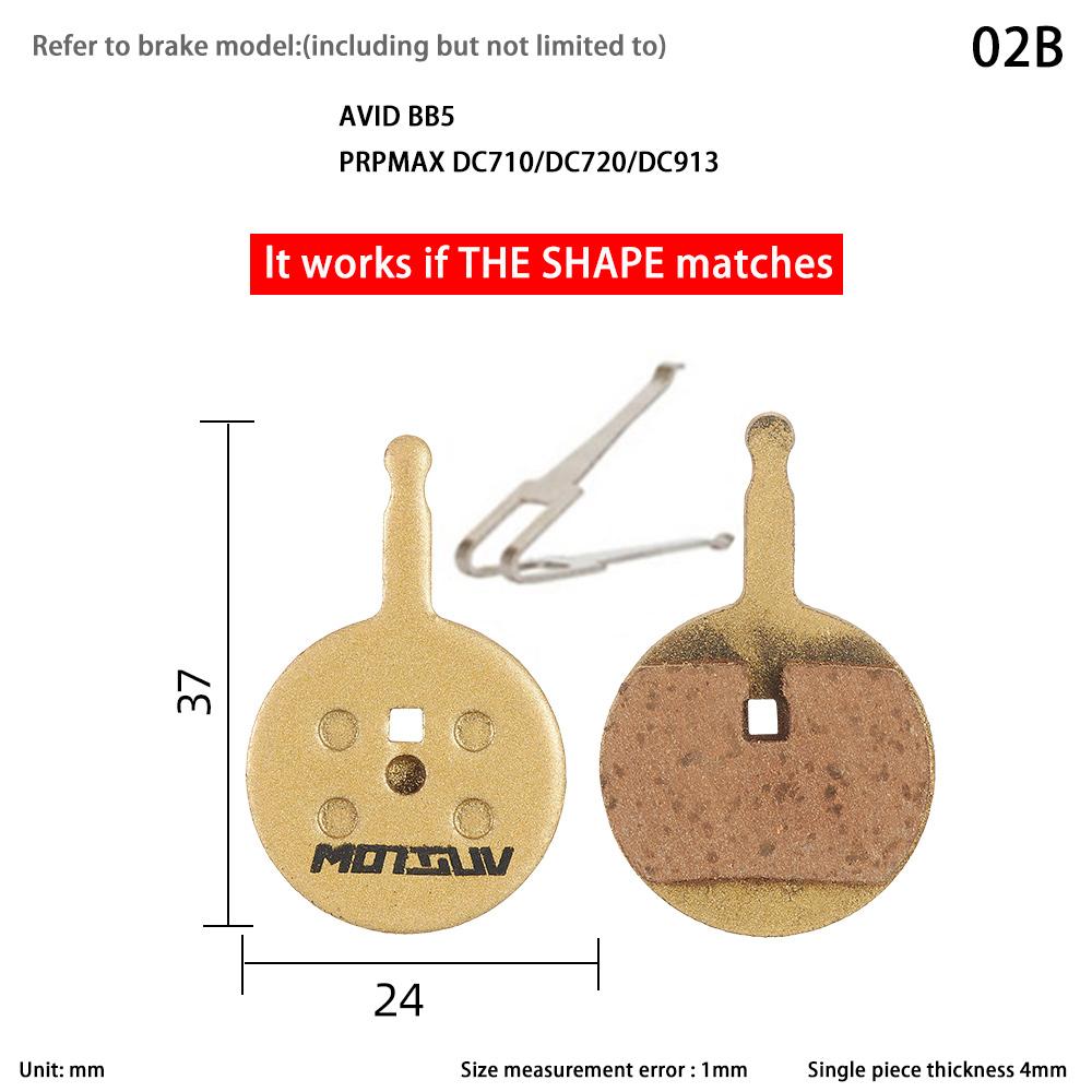10 Pairs (20 Pieces) Copper Base Bike Brake Pads for Shimano SRAM Avid Hayes Magura Bicycle Accessories
