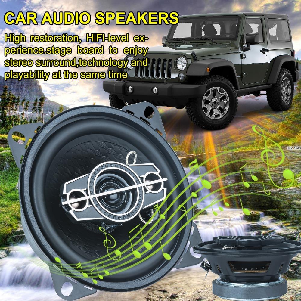 2 шт 4 дюйма 160 Вт (2*80 Вт) 4-полосный автомобильный коаксиальный динамик HiFi для автомобильной двери, автоаудио, музыка, стерео, широкополосные динамики