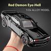 1/24 Dodge Challenger SRT Hellcat Redeye Маслкар Сплав Литой Модель Автомобиля Компьютерный Настольный DIY Высокая Симуляция Коллекция Украшение