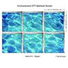 Искусственная 3D-плитка с имитацией гофрированной поверхности, водонепроницаемая твиловая наклейка на стену, противоскользящий коврик для ванной, водонепроницаемая наклейка для ванной