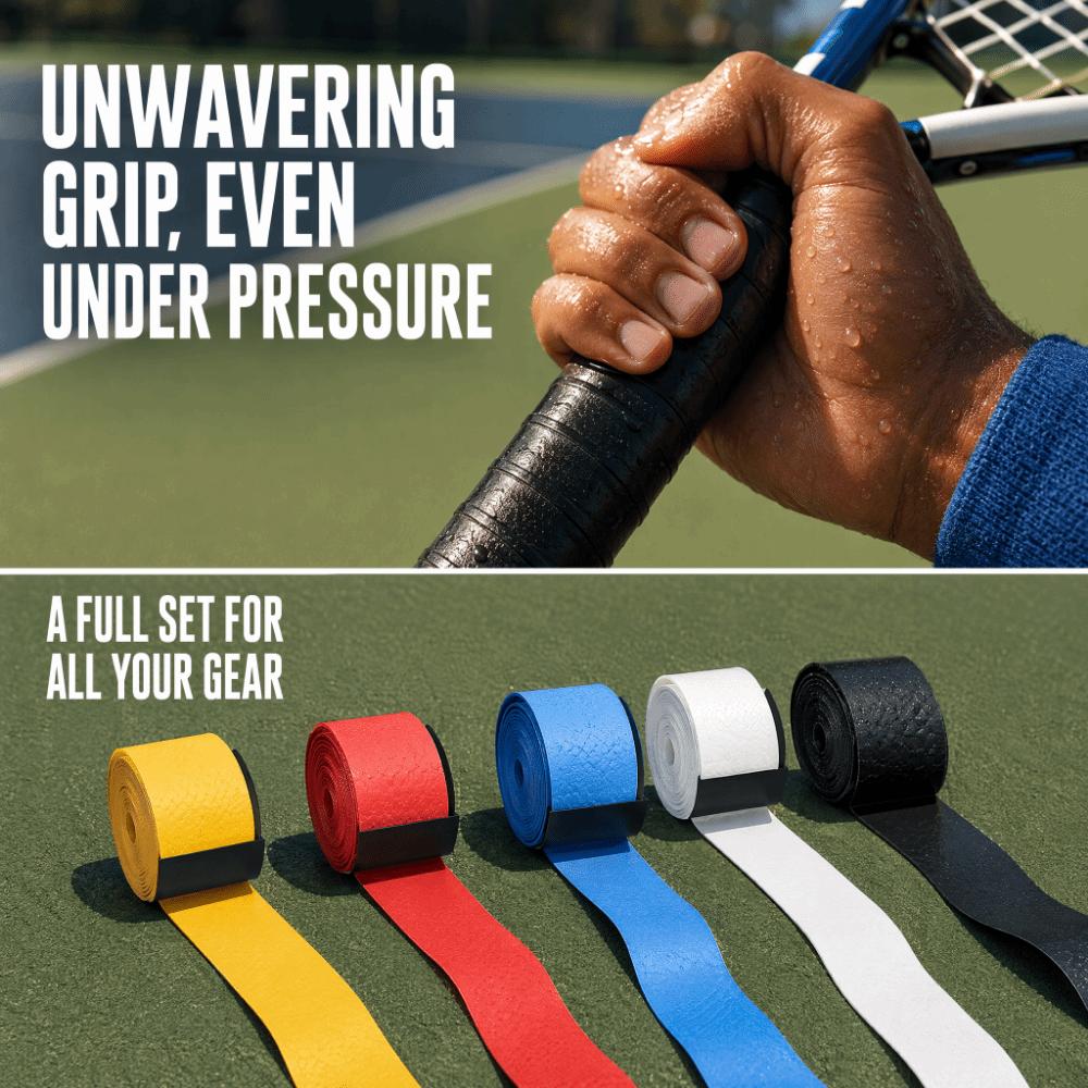 10pcs PU Material Handle Wrap 110cm Length Sports Grip Tape Convenient Racquet Overgrip For Sports