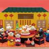 Японская фигурка кошки из смолы - Декор Zakka и модная игрушка-сюрприз для упаковки китайского ресторана Сяолунбао