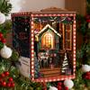 Adult Christmas Book Corner Set, 3D Wooden Cottage Puzzle, Christmas Books, Exquisite Bookshelf Decorations For Any Occasion