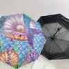 1PC Mermaid Shell Umbrella-8-Rib Reinforced Portable Folding Travel Suitable for All Seasons Outdoor Daily Use-Z0478