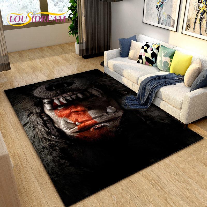 3D World of Warcraft , WOW Game Area Rug Large ,Carpet Rug for Living Room Bedroom Sofa Doormat Decoration ,Kids Non-slip Floor Mat
