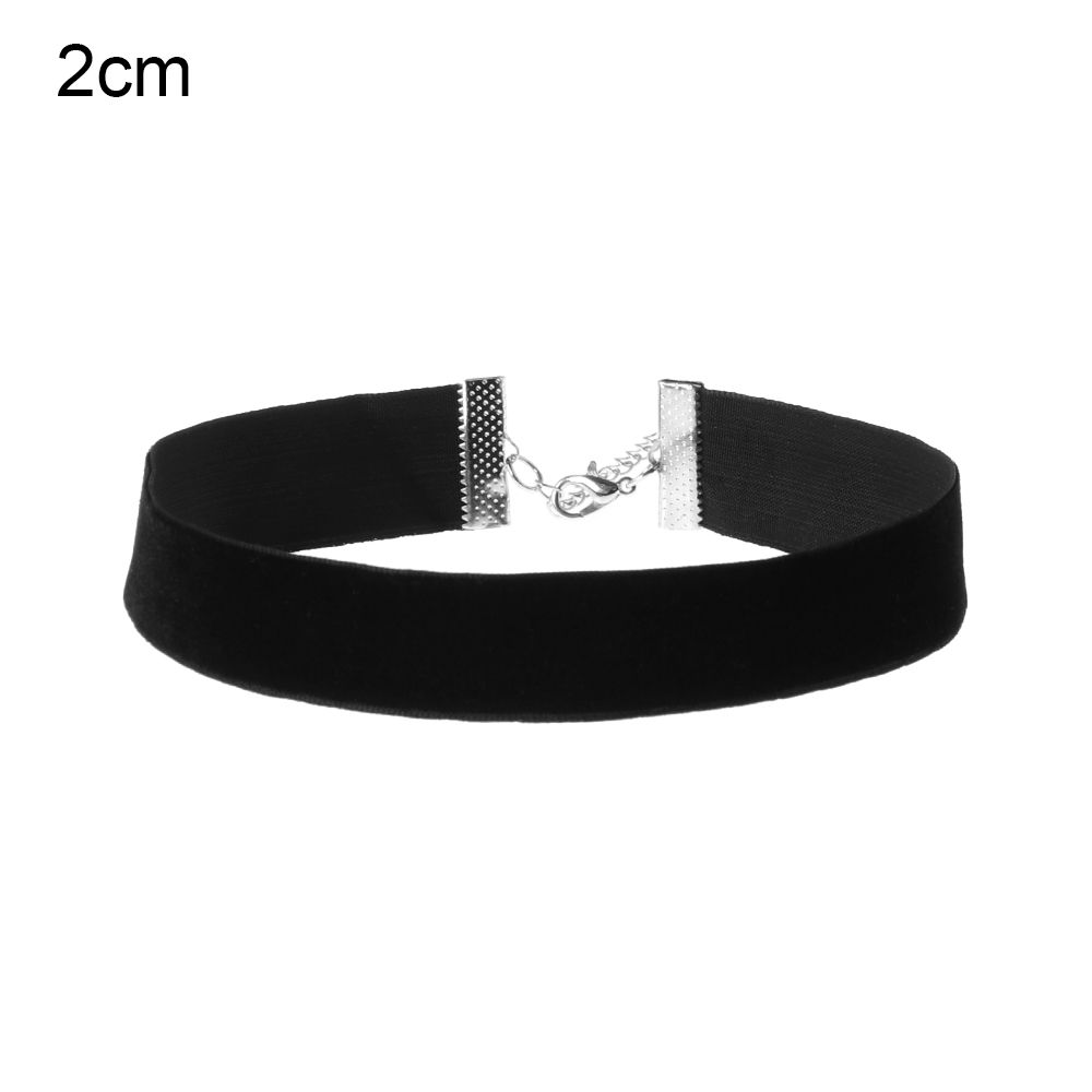 Women Fashion Elegant Retro Gothic Black Ribbon Necklace Velvet Choker