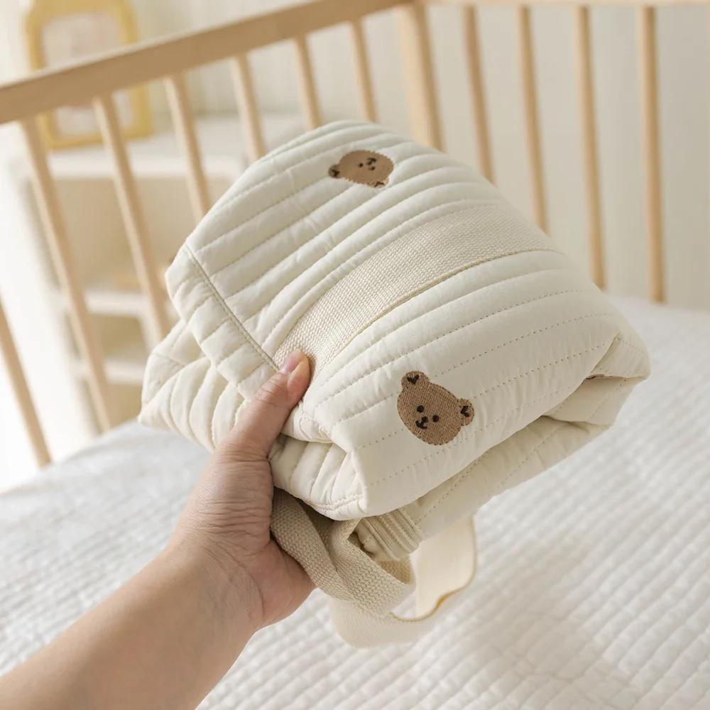 Большая сумка для мам, сумки для детских подгузников, хлопчатобумажные вышитые дорожные сумки, наплечные сумки, органайзеры для детских колясок, переносные сумки