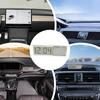 Автомобильные часы на присоске, цифровые часы с температурой, работающие на батарейках, автомобильные часы с точным отображением температуры в автомобиле