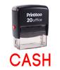 Printtoo Self Inking Rubber Stamp Office Stationary CASH Custom Stamp-Black