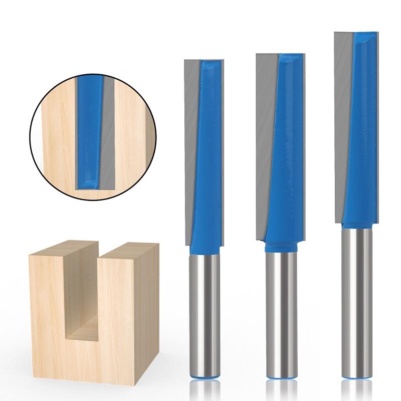 1/3PC 12mm 12.7mm Shank Lengthened Cleaning Bottom Keyhole Router Bit Diameter 16,18,20mm Engraving Machine Woodworking
