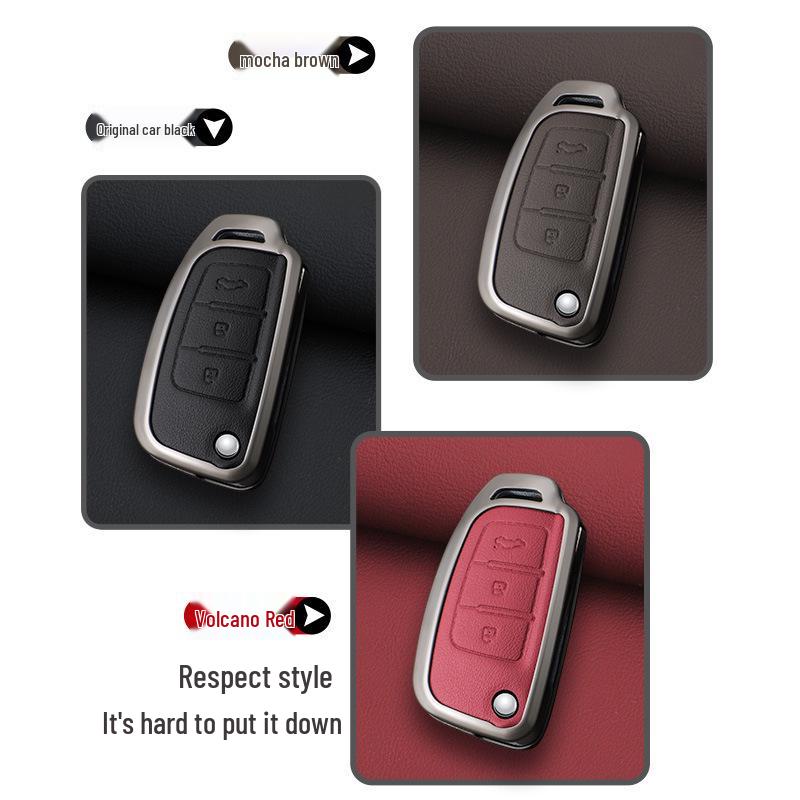 Защитный чехол для ключей для моделей Geely Boyue Pro, Xingyue S, Xingrui L - Унисекс-дизайн с корпусом и пряжкой