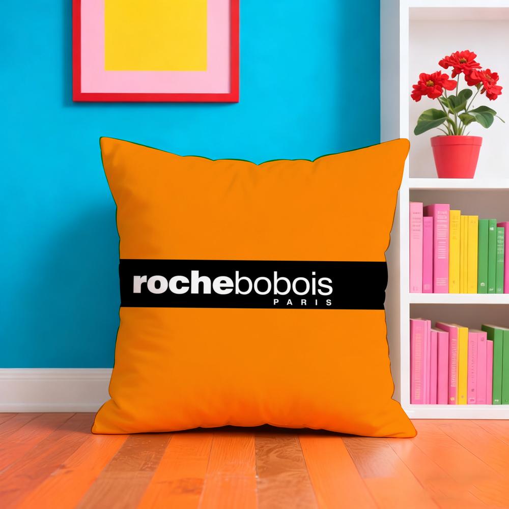 R-Roche Мода B-Bobois Наволочка Плюшевая Ткань Мягкая Двусторонняя Печатная Диванная Теплая Зимняя Домашний Подарок Наволочка