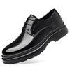 Модная осенне-зимняя обувь на платформе с кружевом для мужчин, однотонная, модная, повседневная обувь для платья, мужские лоферы из высококачественной коровьей кожи