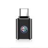 Hub Caps Hub Caps Car Type-C To USB Adapter Fast Charging Connector For Alfa Romeo 159 Giulietta Mito 147 Stelvio Giulia Stelvio YKLMN1