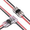 5Pcs 2 Pin 3/2 Way Wire Connector, Universal Compact Wire T Tap I Type Connectors Electrical Wire Connection Self-Stripping