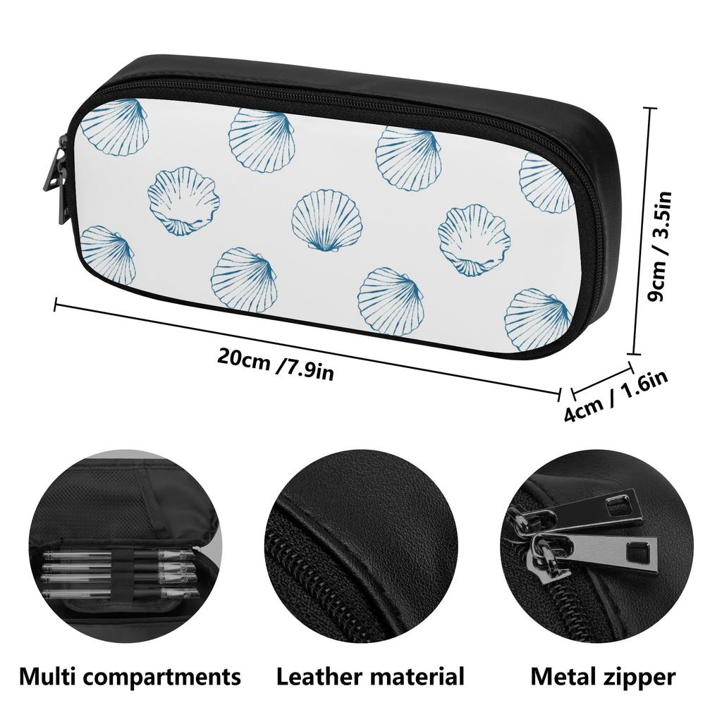 Smooth PU Leather Writing Tool Case with Secure Pen Holders for School Classroom Office for Keeping Pens Secure