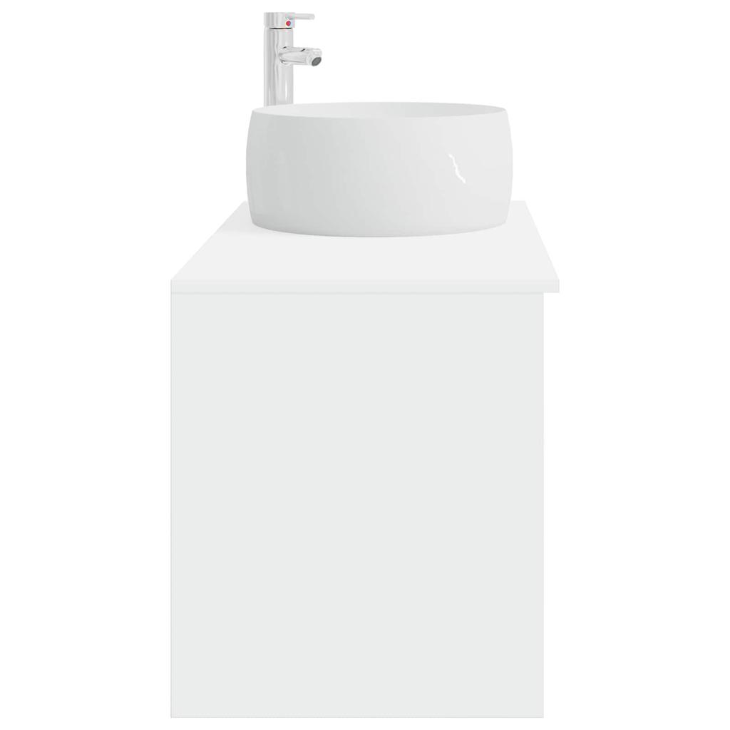 Bathroom Furniture Set 2 pcs White Particle Board