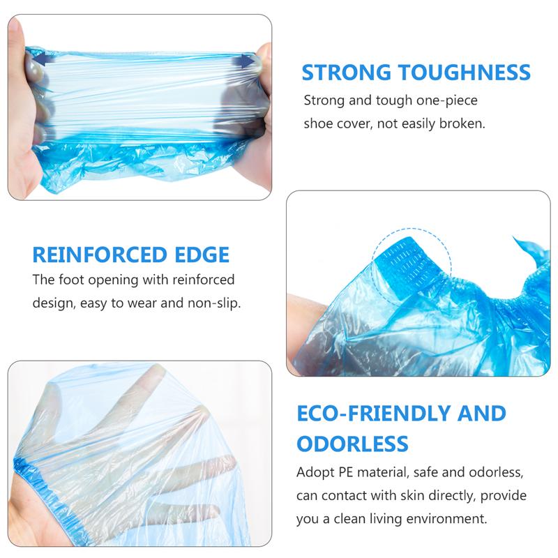 25 шт., противоскользящие одноразовые бахилы, водонепроницаемые бахилы, пылезащитные многоразовые бахилы, раздача для дома, в дождливую погоду, заводская защита