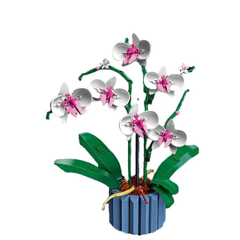 Plastic Butterfly Orchid Bonsai Flower Cluster