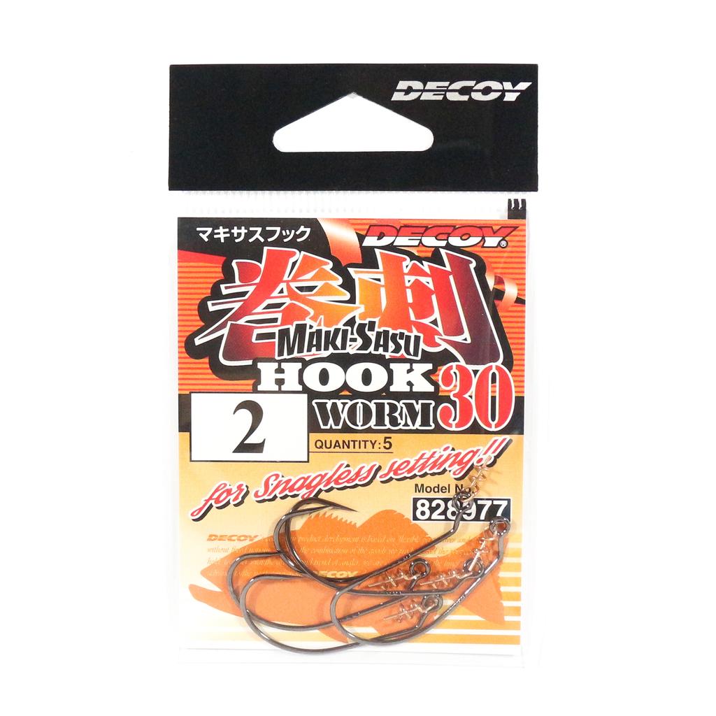 Decoy Worm 30 Makisasu Worm Hooks Size 2 (8977)