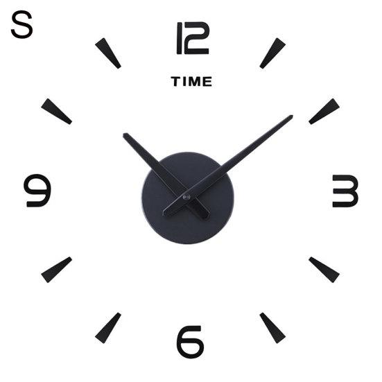 Современная акриловая зеркальная поверхность, настенная наклейка, часы «сделай сам», гостиная