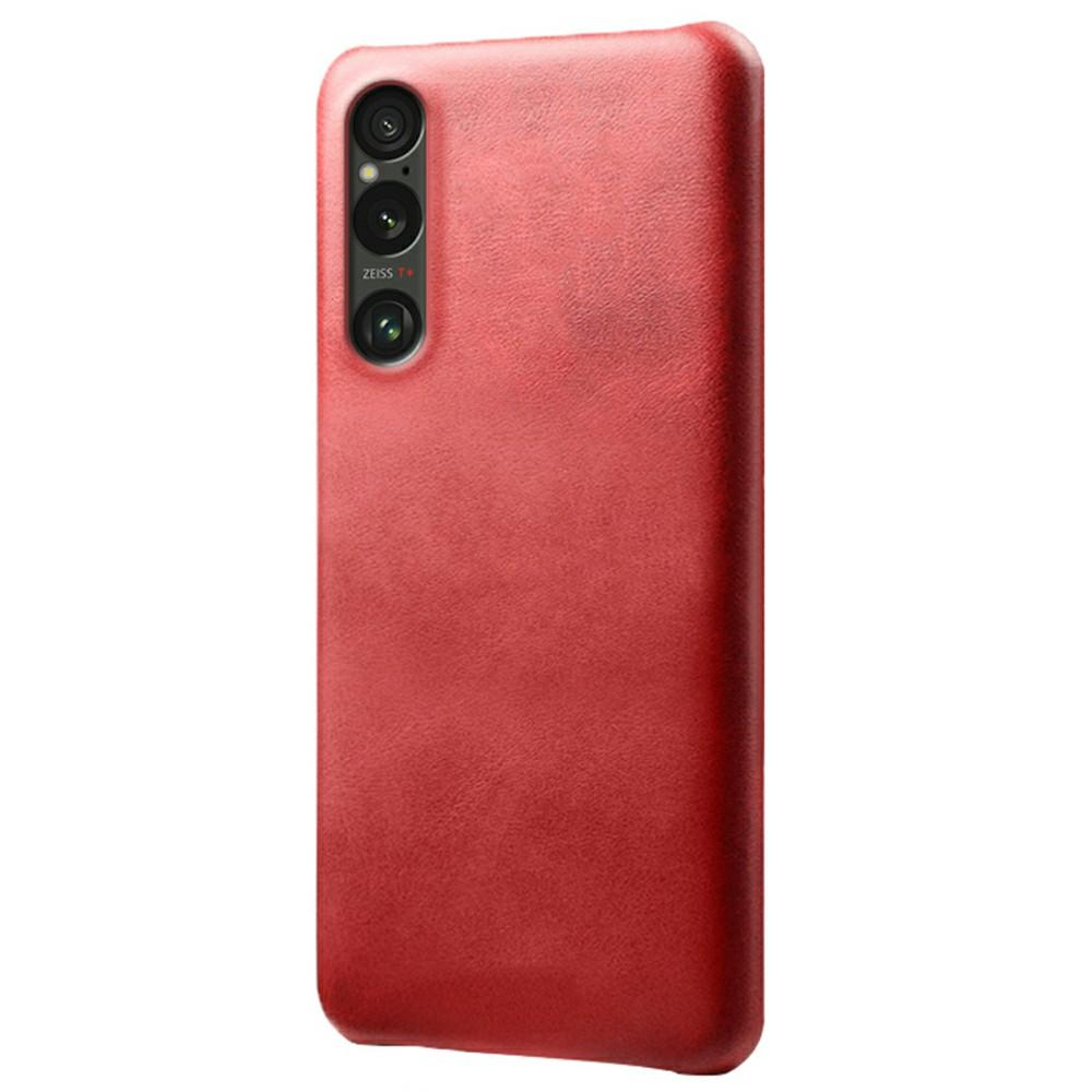 For Sony Xperia 1 VII Case Calf Texture PU Leather Hard PC Protective Phone Cover