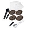 Кофейные диски с алюминиевыми сменными крышками, с металлической ложкой Кофейный набор для кофеварки для для для для