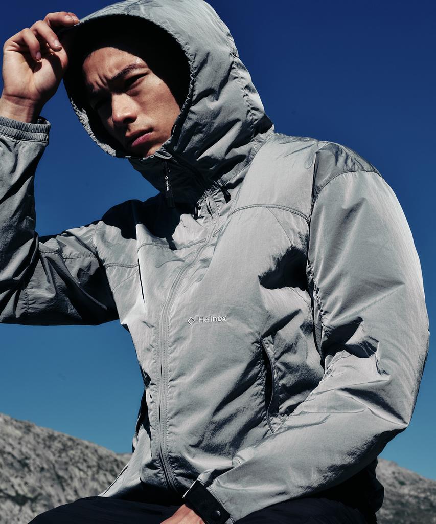 HELINOX WEAR Bright Garment Washed Jacket_Light Gray