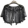 Evening Dress Accessories Sequins Shawl Wraps Party Evening Cape Elegant Ladies Flapper Cover Up