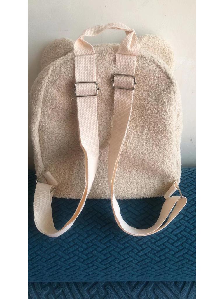 Женский рюкзак с плюшевыми ушками медведя — милая, модная сумка на осень/зиму для девочек и мам