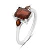 Серебряное кольцо с натуральным гранатом 2.425ct, вес изделия 2,43 гр (2204299)