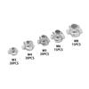 90pcs Four Pronged Claws Speaker Nut M3 M4 M5 M6 M8 Blind Inserts Nut Zinc Plated For Wood Furniture Rivet Nut Fasteners