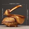 Орнамент в виде птицы пеликан ретро смола ключ ювелирные изделия хранение тукан прихожая гостиная чайный столик домашнее искусство и ремесла креатив