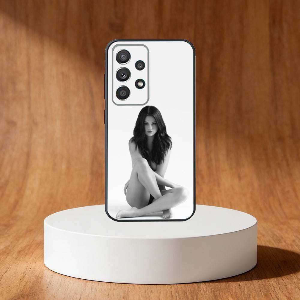 Чехол для телефона Singer S-Selena Gomez для Samsung S25, S24, S21, S22, S23, S30, Ultra, S20, Plus, Fe, Note, 10, 9, 5G Черный