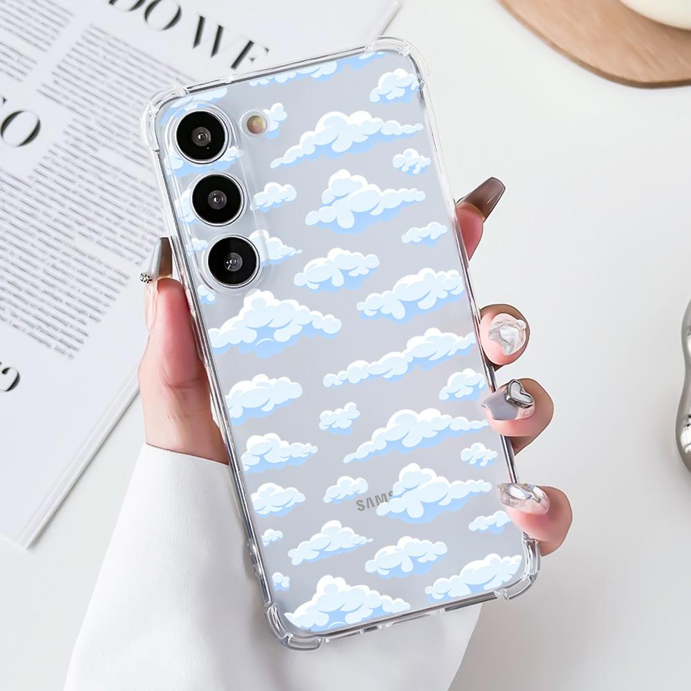 Чехол для Samsung Galaxy S24 Ultra Подушка безопасности ТПУ Расписной Бабочки Цветы - Идеальная посадка