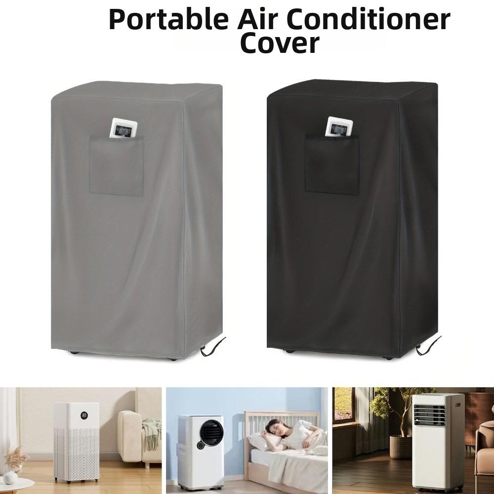 300D Oxford Cloth Mobile AC Unit Cover Drawstring Bottom Dustproof Cover For Mobile AC Unit