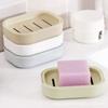Japanese Double Layer Soap Dish Bathroom Soap Storage Box Kitchen Sponge Drain Rack Travel Soap Dispenser Soap Holder