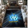 Olympique Lyonnais FC Soccer Football Pattern Soft Area Rug Non Slip Indoor Floor Carpet Sports Decor Mat for Bedroom