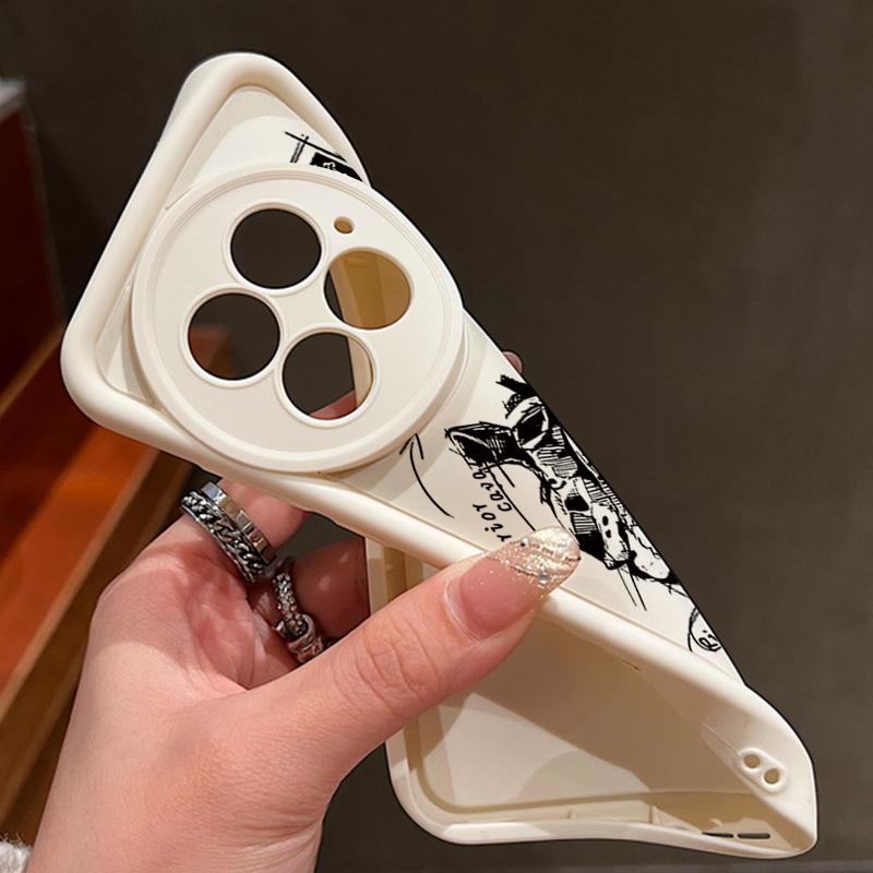 Heart Pattern Shockproof Matte Phone Case For OnePlus 13R 13T 13 12R 11R Ace 5 3 2 Lens Protection TPU Soft Anti-Fall Bumper Cover