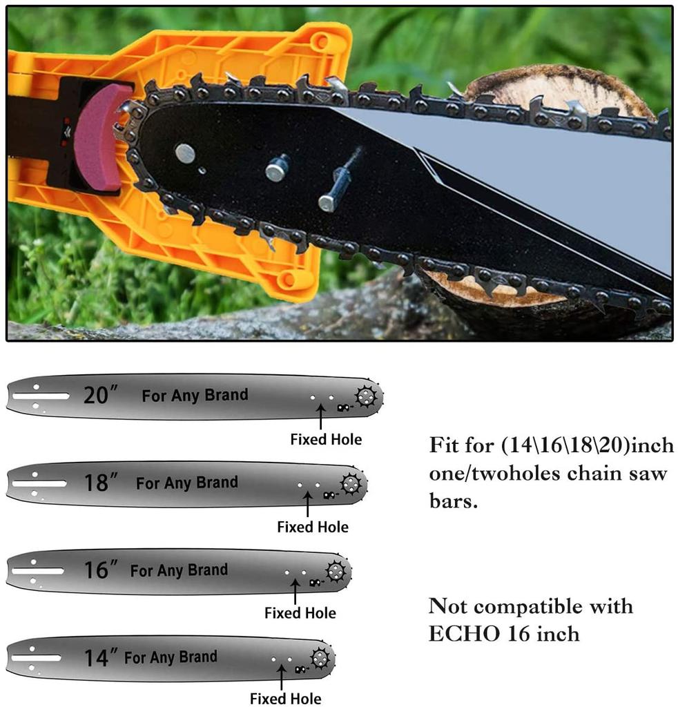 14 20 inch Woodworking Chainsaw Teeth Chain Saw Sharpener Sharpening Stone Grinding