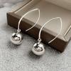 Smooth Round Ball Earrings for Women Trendy Simple Jewelry Giftss AVE
