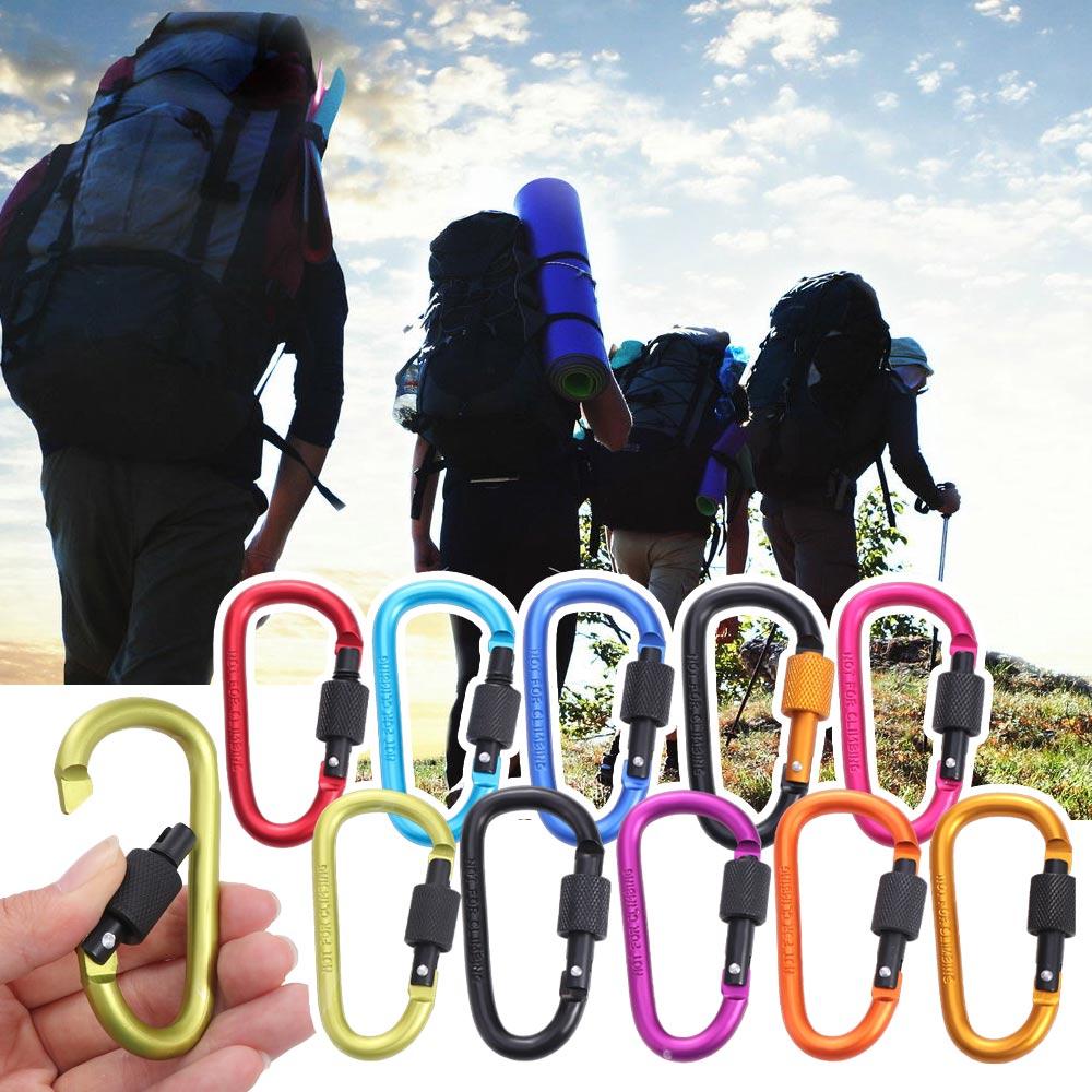 Key Holder D Shape Carabiners Tourist Hooks Carabiner Clip Fishing Carbin Buckle Water Cup Buckle