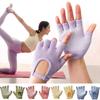Antislip Pilates Gloves Multicolor Sport Riding Mittens Half Finger Yoga Gloves  Aerial Yoga