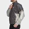 Adidas Легкая куртка BTS ветрозащитная спортивная мужская верхняя одежда с воротником-стойкой серая FT2442