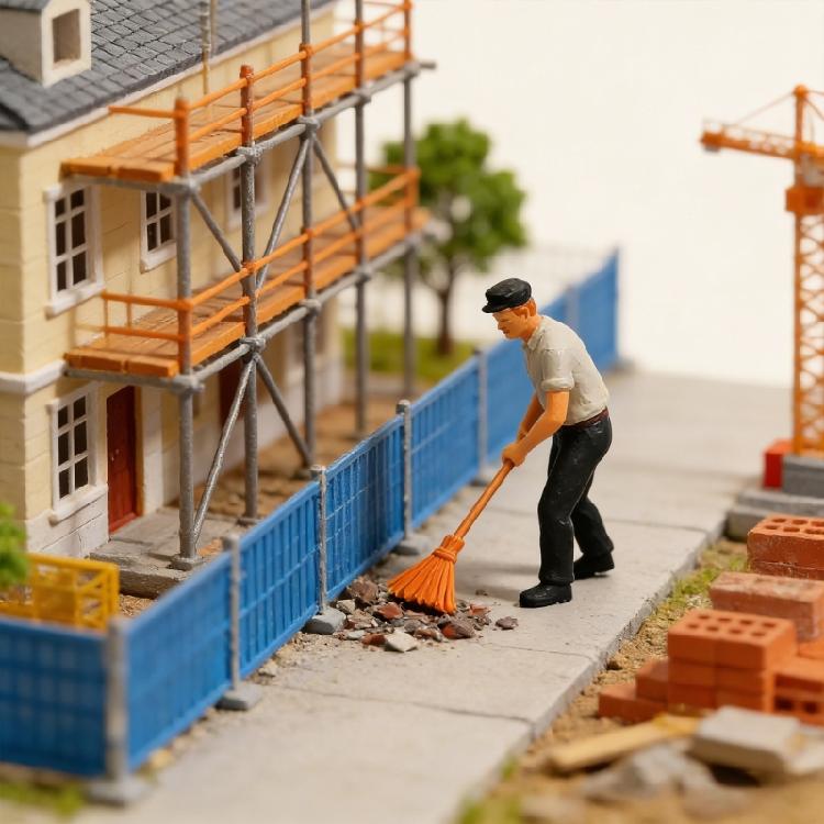 Точно Сделано 1:Модель строительной сцены из смолы в масштабе 1:64 для энтузиастов и любителей