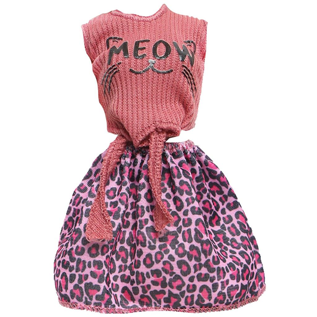 Clothes for 30cm Doll Daily Casual Outfits Pants T-shirt Skirts Mini Dress Fat Curvy Size 11.5 Inch Doll Accessories