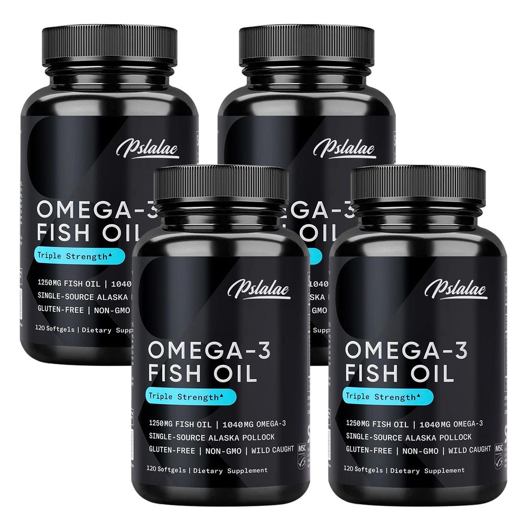 Pslalae - Omega-3 Fish Oil Capsules - Heart, Brain, and Joint Health
